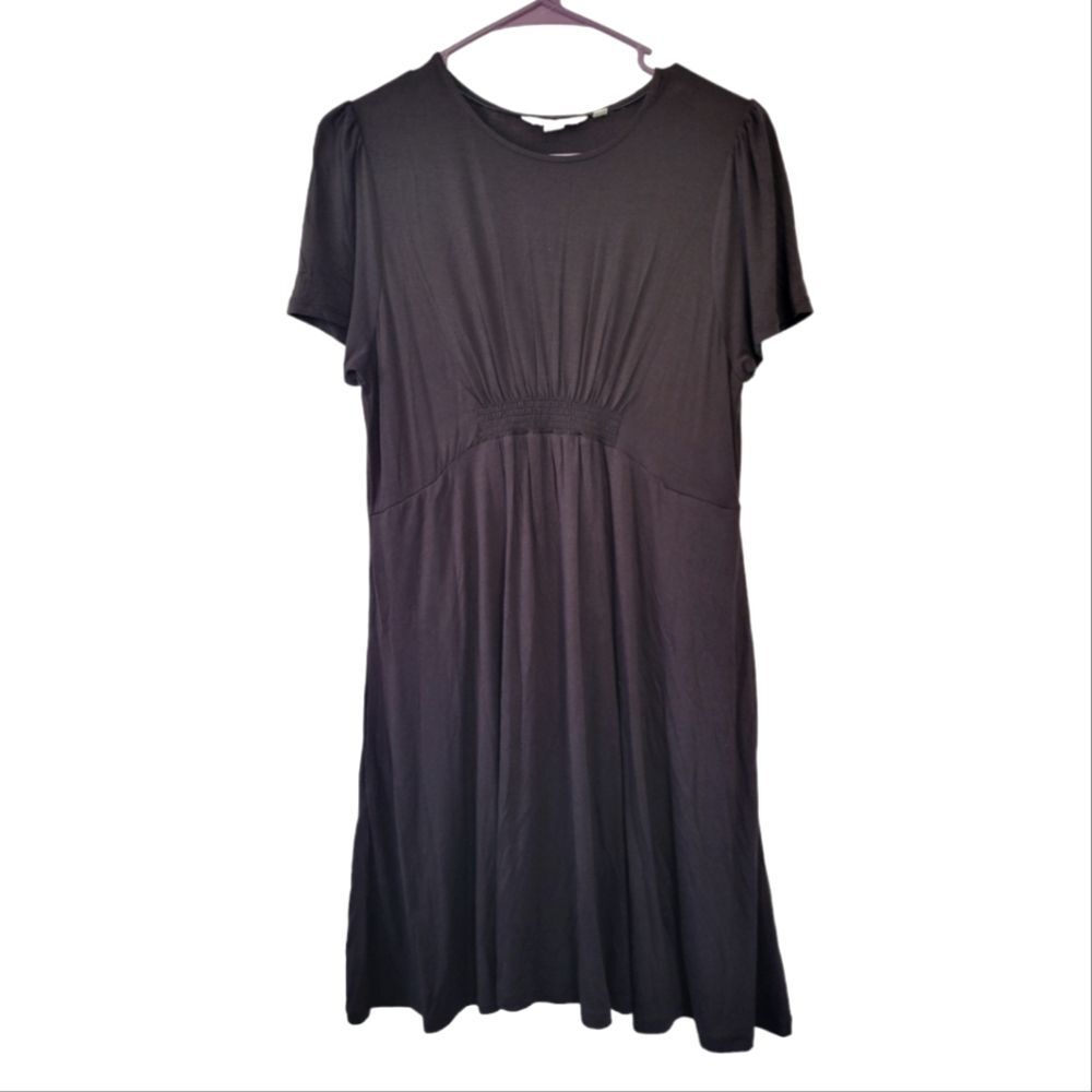 Boden Black Jersey Knit Mini Dress Size 8P